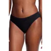 Hanky Panky Mid-rise Supima Cotton Bikini Briefs In Black