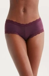 Hanky Panky Supima® Cotton Boyshorts In Purple