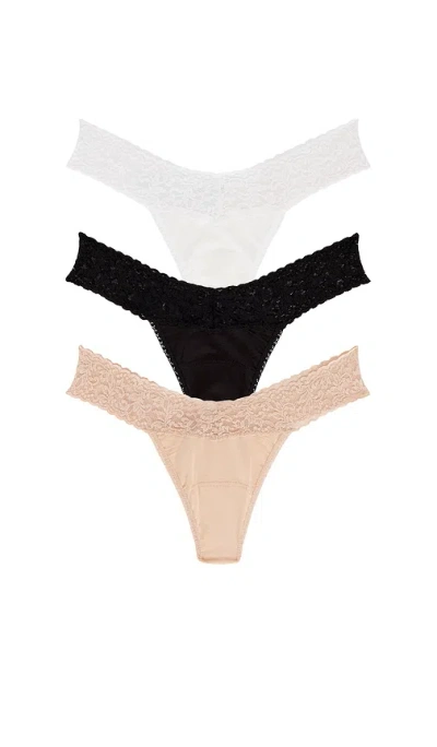 HANKY PANKY SUPIMA COTTON? LOW RISE THONG 3 PACK