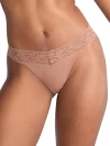 Hanky Panky Supima Cotton Original Rise Thong In Spiced Latte