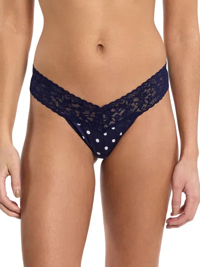 Hanky Panky Supima® Cotton Printed Low Rise Thong