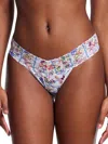 Hanky Panky Supima® Cotton Printed Original Rise Thong In Multicolor