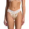 Hanky Panky Supima® Cotton Printed Original Rise Thong In White
