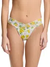 Hanky Panky Cotton With A Conscience Original-rise Thong In Yellow