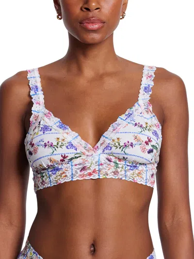 Hanky Panky Flower Crown Crossover Bralette Flower Crown In Multicolor