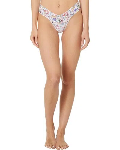Hanky Panky Supima Thong Women's Signature Lace Low Rise Flower Crown Lot84 In Multi