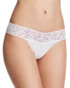 Hanky Panky Supimacotton Low-rise Thong In White