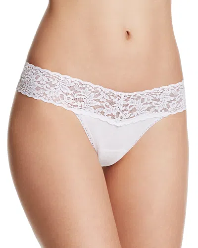 Hanky Panky Supimacotton Low-rise Thong In White