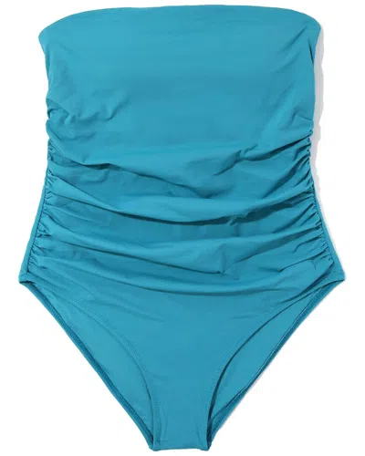 Hanky Panky Strapless Bandeau One-piece Swimsuit In Blue