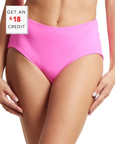 Hanky Panky Swim French Bikini Bottom With $18 Credit In Pink