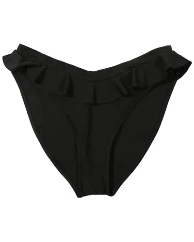 Hanky Panky Swim Ruffle Bikini Bottom In Black