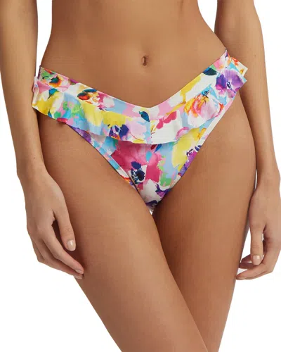 Hanky Panky Swim Ruffle Bikini Bottom In Multi