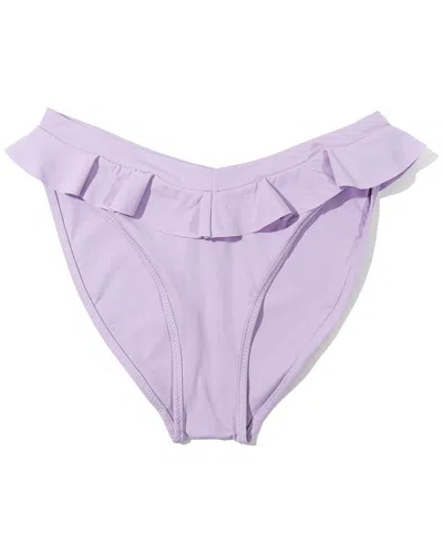 Hanky Panky Swim Ruffle Bikini Top In Purple