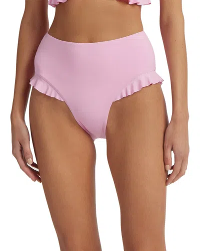 Hanky Panky Swim Ruffle High-rise Bottom In Pink