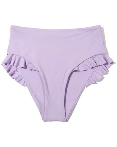 Hanky Panky Swim Ruffle High-rise Bottom In Purple
