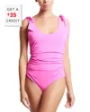 Hanky Panky Ruched Bow One Piece Swimsuit