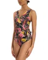 Hanky Panky Wrap Front One-piece Swimsuit In Multi