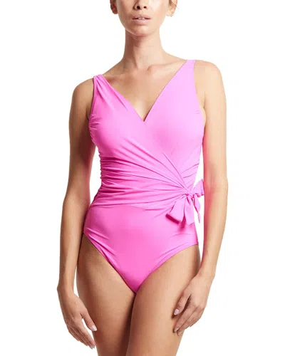 Hanky Panky Swim Wrap One-piece In Pink