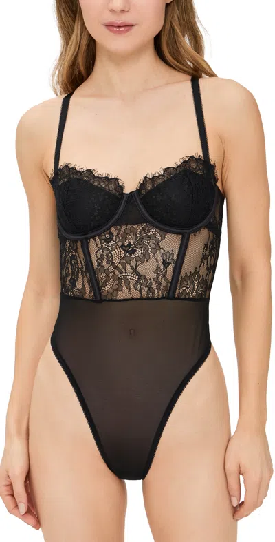 Hanky Panky Thong Bodysuit Black