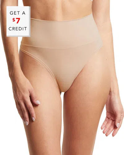 Hanky Panky Body Midrise Thong In Brown