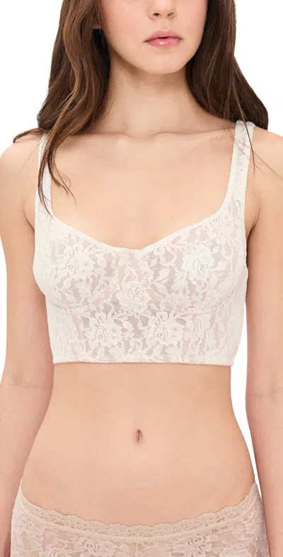 Hanky Panky Underwire Cropped Camisole Marshmallow In White