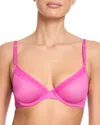 Hanky Panky Unlined Mesh Underwire Bra In Berry Burst