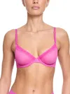 Hanky Panky Unlined Mesh Underwire Bra In Pink