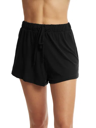 Hanky Panky Unwind Drawstring Short In Black
