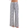 Hanky Panky Unwind Modal Drawstring Wide Leg Pant In Animal Print