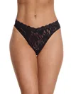 Hanky Panky V-front High Cut Thong In Black