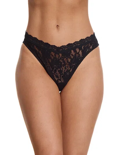 Hanky Panky V-front High Cut Thong In Black