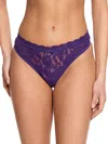 Hanky Panky V-front High Cut Thong In Purple