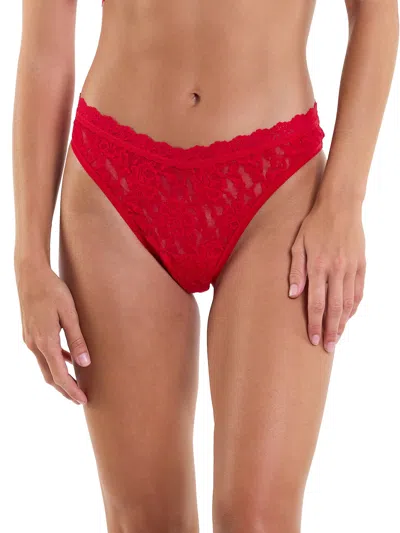 Hanky Panky V-front High Cut Thong In Red