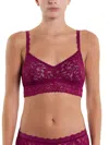 Hanky Panky V-neck Retro Lace Bralette In Red