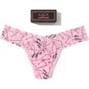 Hanky Panky Vday Matchbox Low Rise Thong In Pink