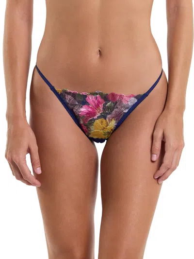 Hanky Panky Widly Blooming Tanga In Blue