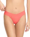 Hanky Panky Women's Breathe Soft Natural Rise Thong In Coral Reef
