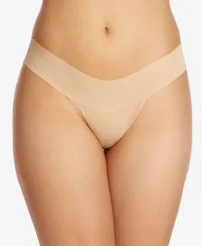 Hanky Panky Women's Breathe Soft Natural Rise Thong In Neutral