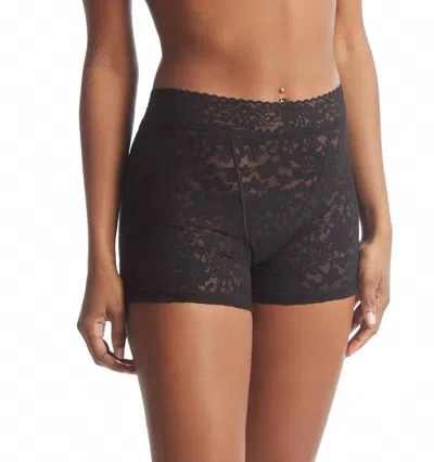 Hanky Panky Women's Daily Lace Boxer Brief In Black