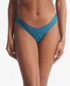 Hanky Panky Daily Lace Original Rise Thong In Earth Dance