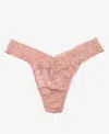 Hanky Panky Daily Lace Original Rise Thong In Desert Rose
