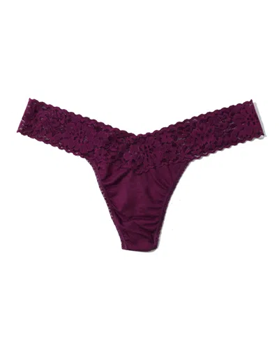 Hanky Panky Women's Dream Ease Low Rise Thong In Fine Wine