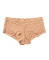 Hanky Panky Leopard Lace Boyshort In Brown