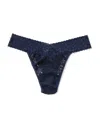 Hanky Panky Women's Leopard Lace Original Rise Thong Underwear 7i1101