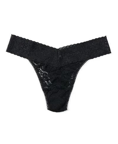 Hanky Panky Women's Leopard Lace Original Rise Thong Underwear 7i1101