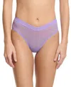 Hanky Panky Mesh High Cut French Brief In Grape Juice Purple