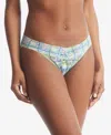 Hanky Panky Printed Daily Lace™ V-kini Hazy Morning Sale In Hazy Morning