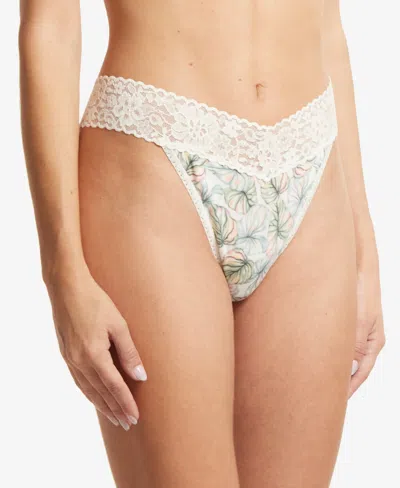 Hanky Panky Women's Printed Dream Ease Original Rise Thong In Multi