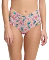 Hanky Panky Printed Retro Lace Thong In Buy Myself Flowers Peach