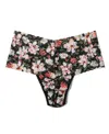Hanky Panky Print Original Rise Lace Thong In Multi